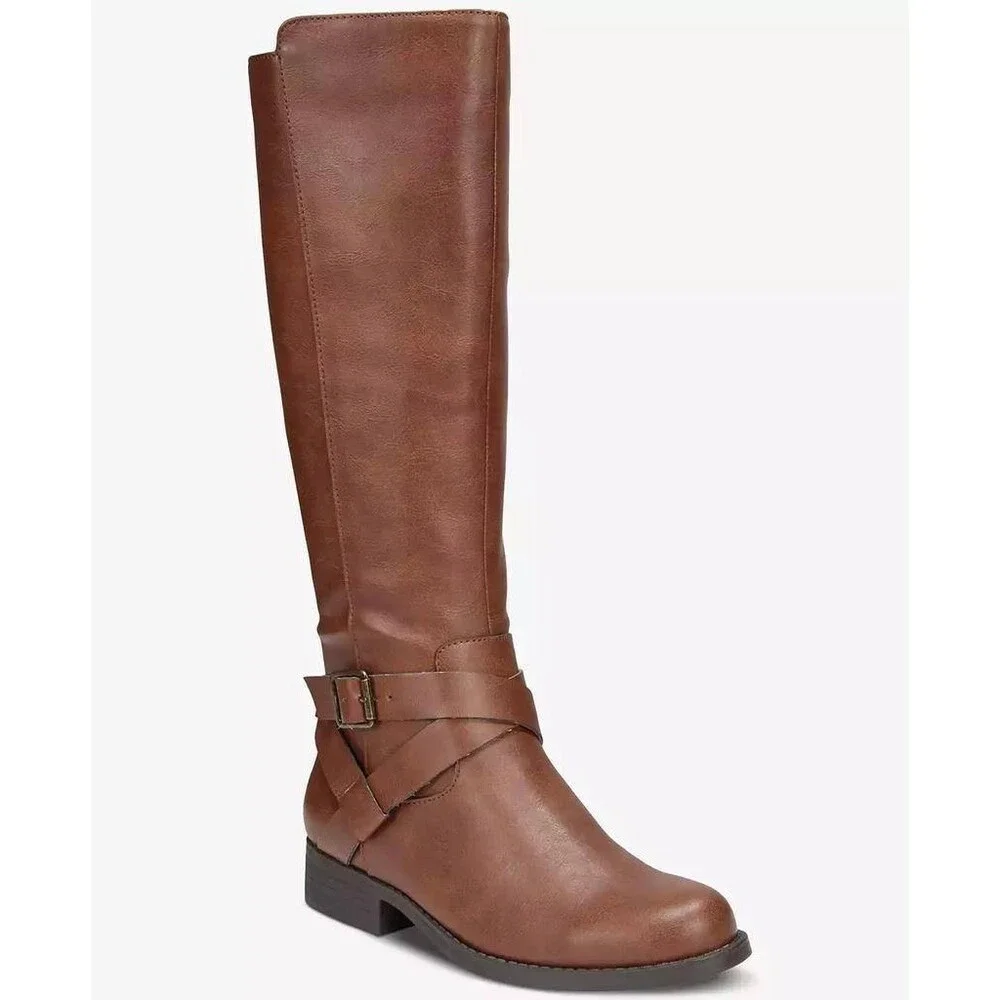 Style & Co Margoo Riding Boots Acorn Brown Women’s 5M NWB $79.90 - Picture 3 of 11